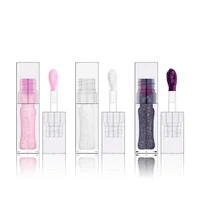 3-color Private Label Color-changing Lip Oil Custom Logo 6ml Transparent Square Tube Pearlescent Clear Lipgloss Makeup Wholesale 1