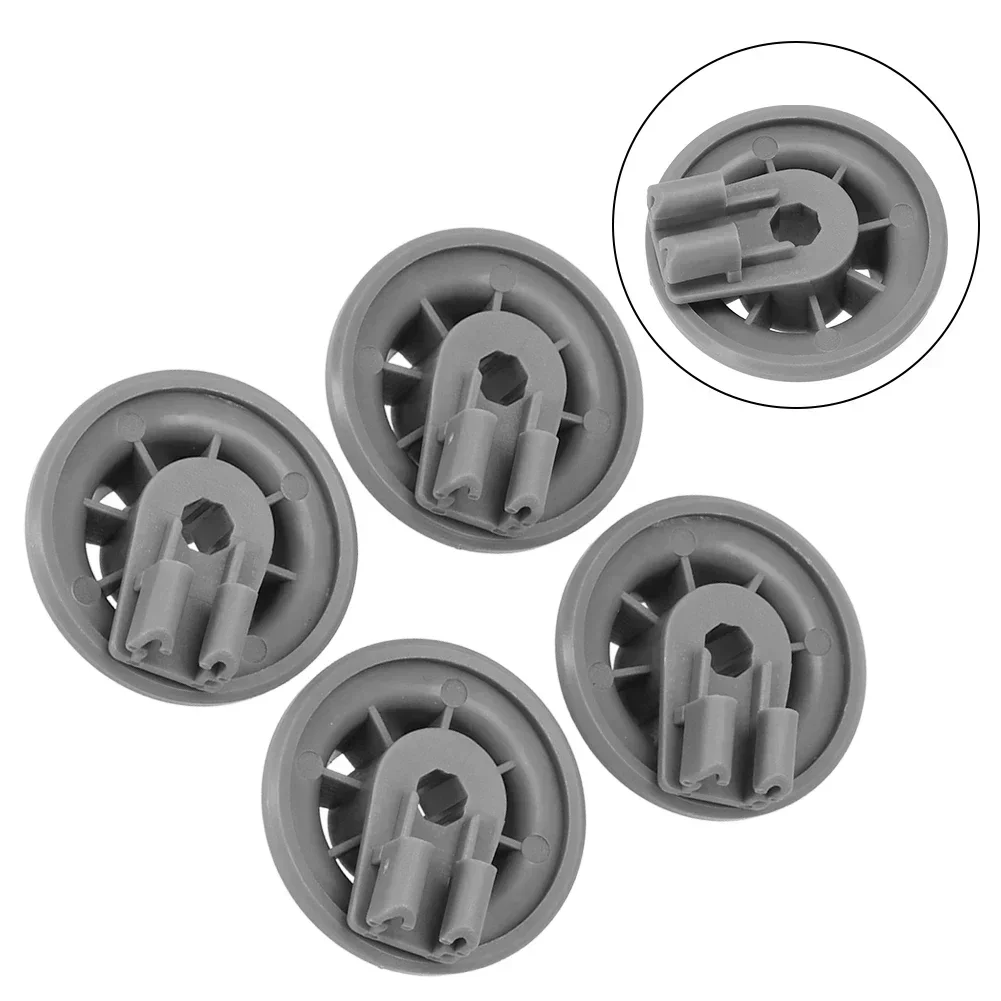 4Pcs Basket Roll Dishwasher Basket Wheels For Bosch For Siemens 611475 00611475 Dishwasher Replacement Spare Parts