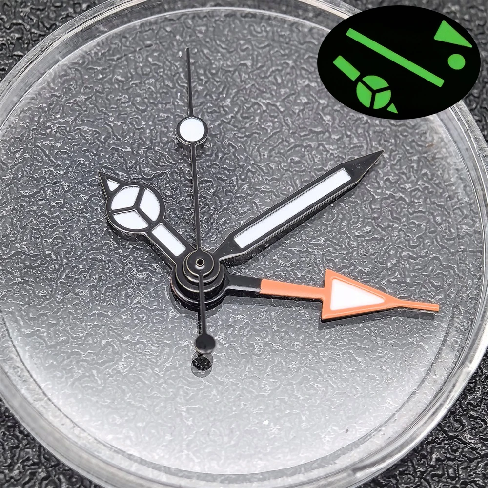 Blue & Green Luminous GMT Hands for Custom Wristwatch Crafting