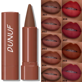Tapered Gradient Lip Liner Matte Black Brown Velvet Lipstick Waterproof Non Sticky Contouring Tint Lipliner Crayon Lip Makeup