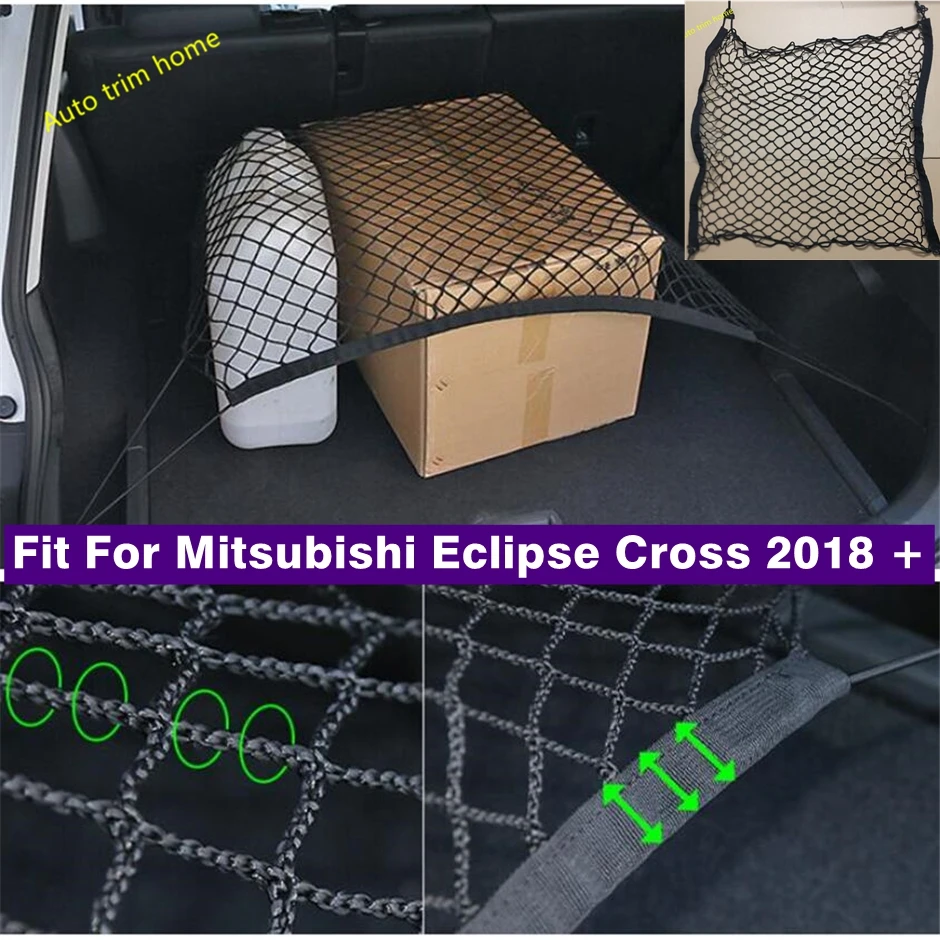 

Rear Back Cargo Trunk Storage Organizer Luggage Net Holder Accessory Fit For Mitsubishi Eclipse Cross 2018 - 2022 Accessories