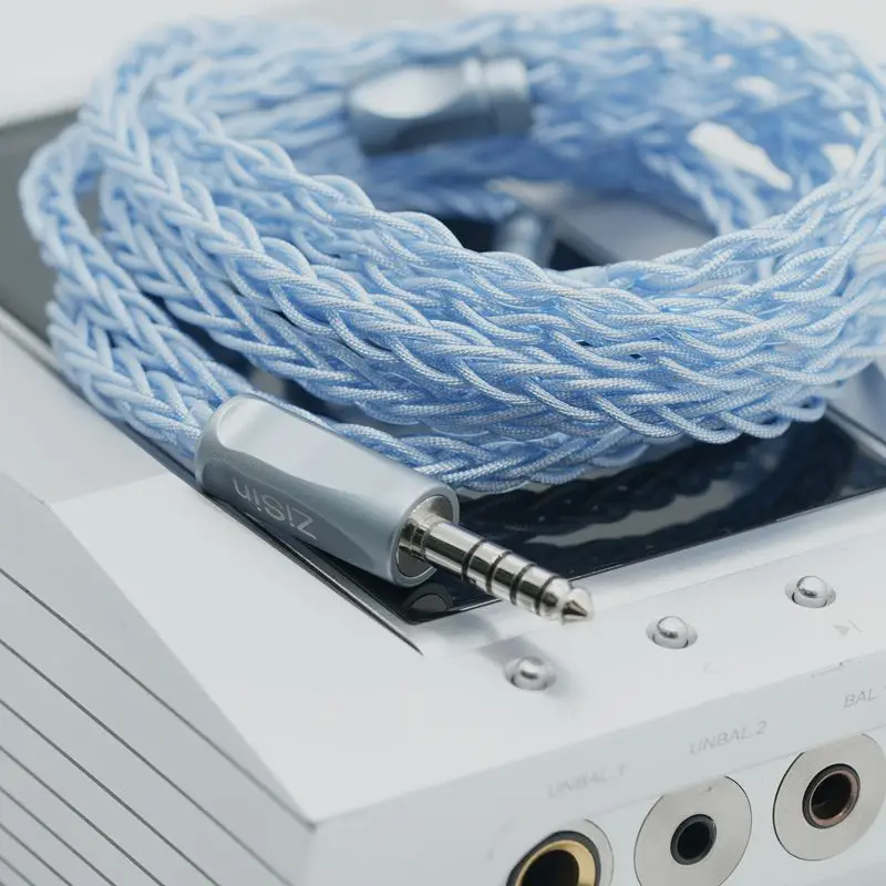 ZiSin-326 In-Ear Headphone Upgrade Cable with Rhodium Plated 4.4mm