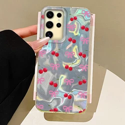 Summer Fruit Cherry Silicone Phone Case - Red - Samsung A56 - A36 (Ssg02)