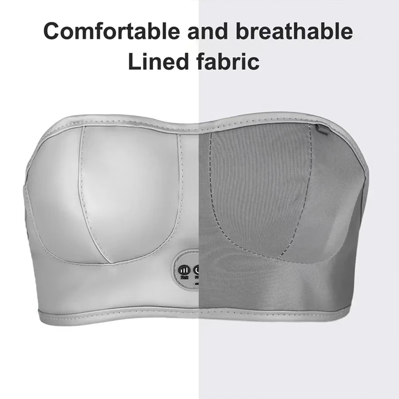 Electric Breast Massager Bra Vibration Chest Massager Breast Enhancement Instrument Heating Stimulator Machine