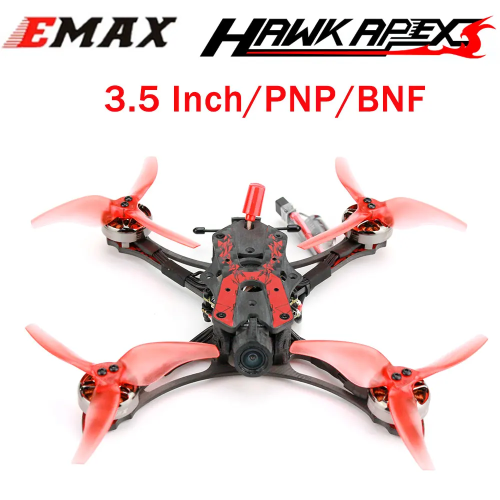 

EMAX Hawk Apex 3.5 Inch HDZero FPV Ultralight Racing Drone 4-6S ECO II 2004 Motor / F722 25A ESC AIO Runcam nano 720P Camera