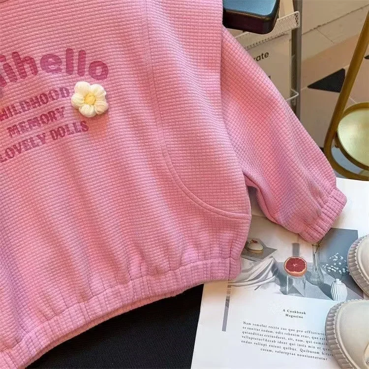 Children's Clothing Sets Love Cat Printed Tops + Pants Kids Clothes Girls Clothes Set 1 To 6 Years Kids Boutique Clothes