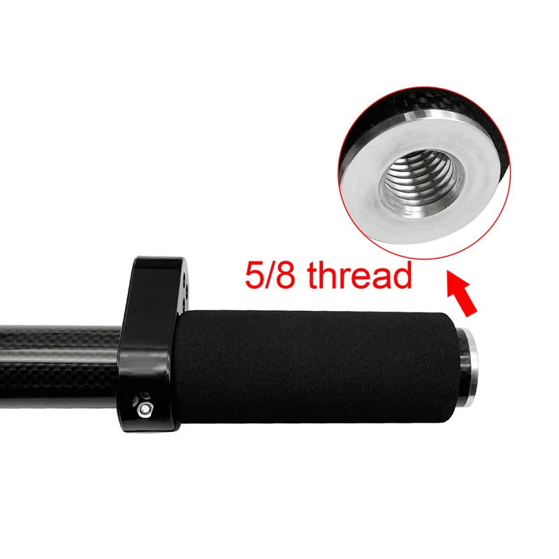 스폰지 GPS RTK 2M 탄소 섬유 측량 폴, GPS 측량, 로고가 있는 2 섹션 범용 프리즘, GPS 폴 센터링 로드
