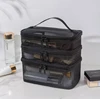 Travel Mesh Wash Storage Bag Makeup Organizer Cosmetics Make Up Skincare Box Plastic Container Handbag For Women Men Bathroom 1