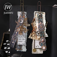 JIANWU Punk Boundaryer серии винтажные часы с цифрами пейзажный материал рельефная наклейка для коллажа креативные канцелярские принадлежности для журналов «сделай сам» — изображение 3