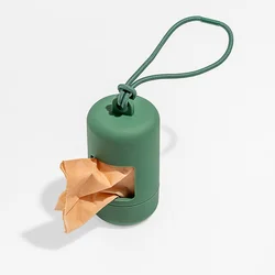 Luxury Portable Pet Waste Bag Holder - Stylish Dog Poop Bag Carrier and Dispenser - No Trash Bag (Green)