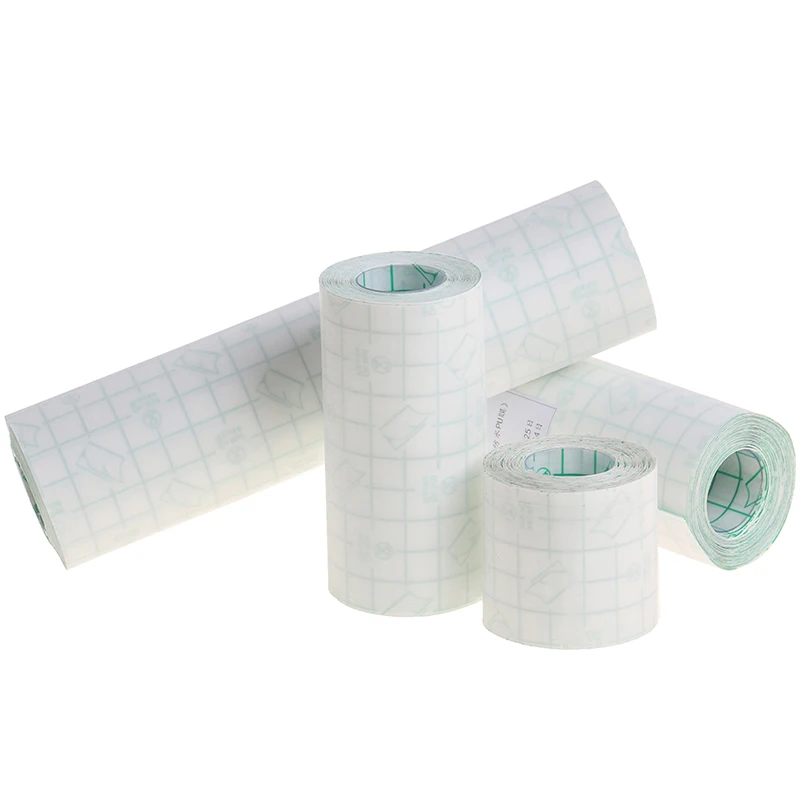 1Roll PU Bath Waterproof Adhesive Wound Dressing Medical Fixation Tape Bandage medical wound dressing
