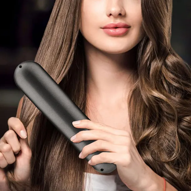 Electric Hot Comb USB Charging Cordless Hair Straightener Brush Anti-Scalding Portable Mini Hair Straightener for Outdoor Travel - Image 4
