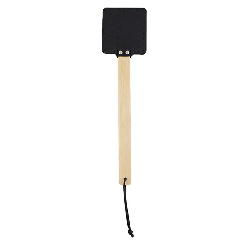 

Fly Swatters For Indoors Handheld Leather Fly Swatter Manual Fly Swatter With Long Handle For Home Garden Classroom And Office