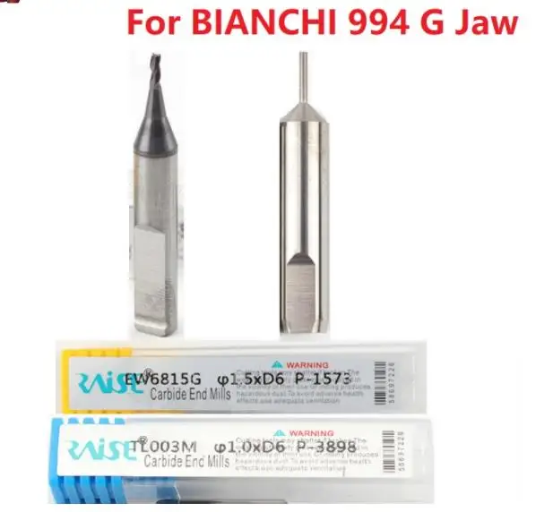 2Pcs/Lot For Bianchi B994 G Jaw Cutter 1.5Mm 1.0Mm Keyline 994 Laser End Milling Cutter