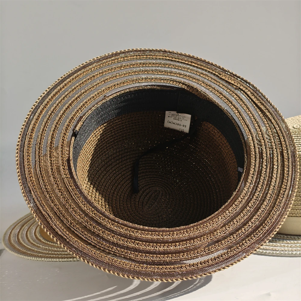 Classic Panama Straw Hat For Sun Protection And Beach Hiking_voghion.com