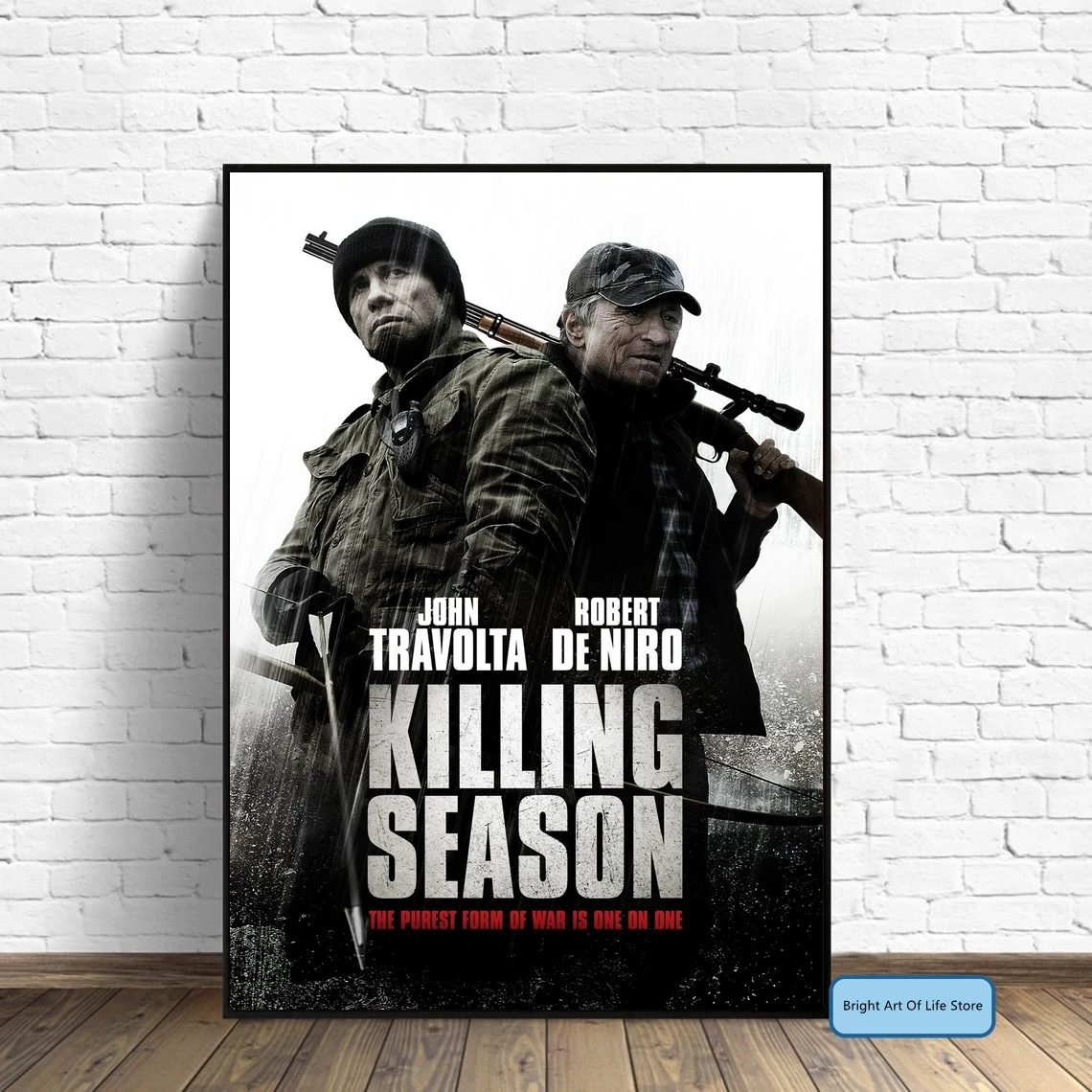 

Killing Season (2013) Movie Poster Cover Photo Print Canvas Wall Art Home Decor (Unframed)