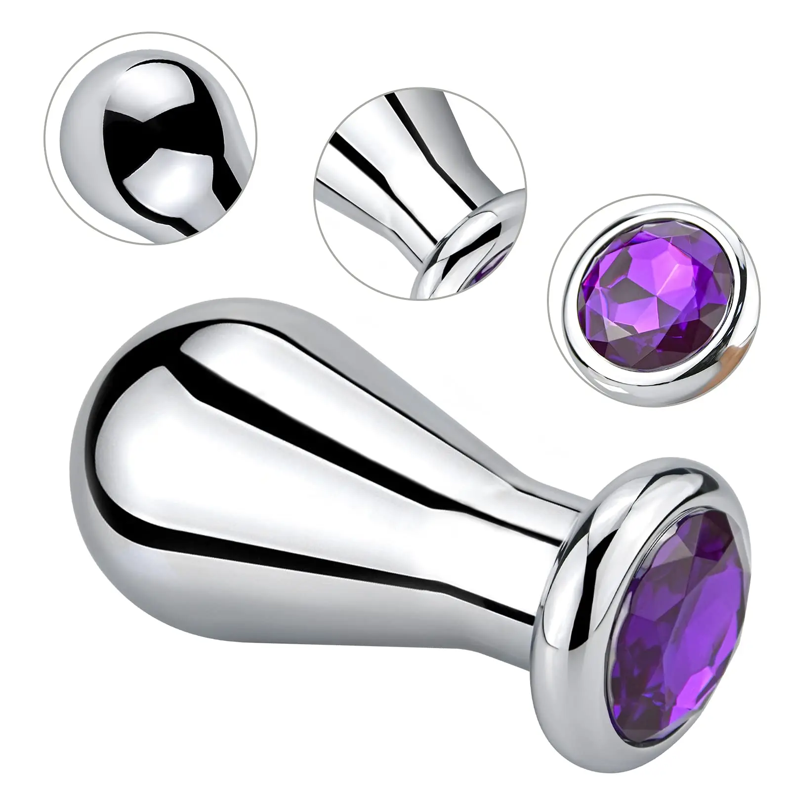 BDSM Large Anal Plug - Metal 4