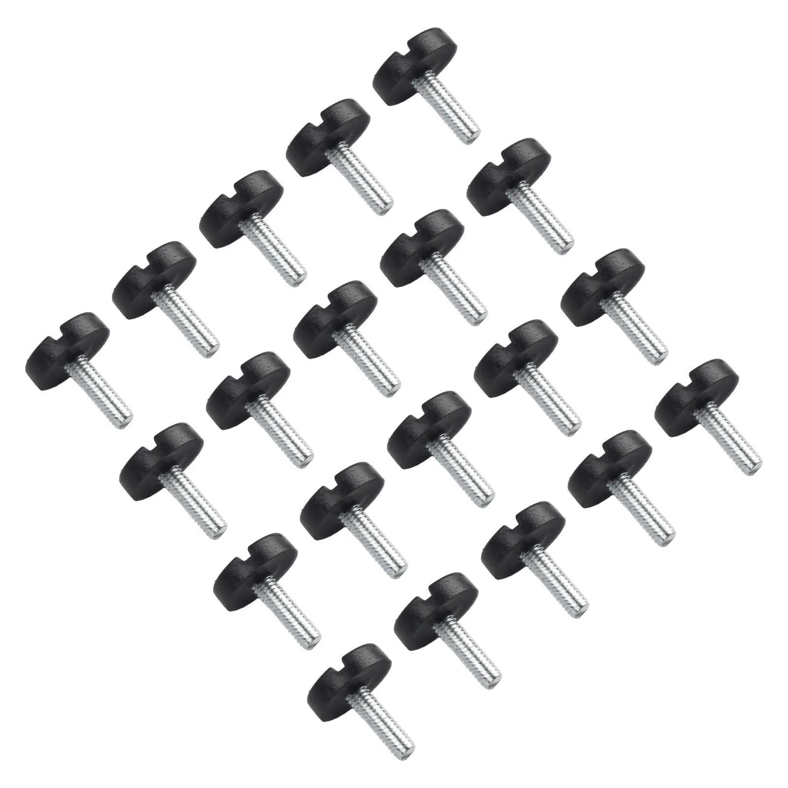 20Pcs Adjustable Galvanized Steel Furniture Legs Anti-slip Base Table Cabinet Leg Pad Feet Leveler M8 Screw Metal Furniture Foot chair leg pads