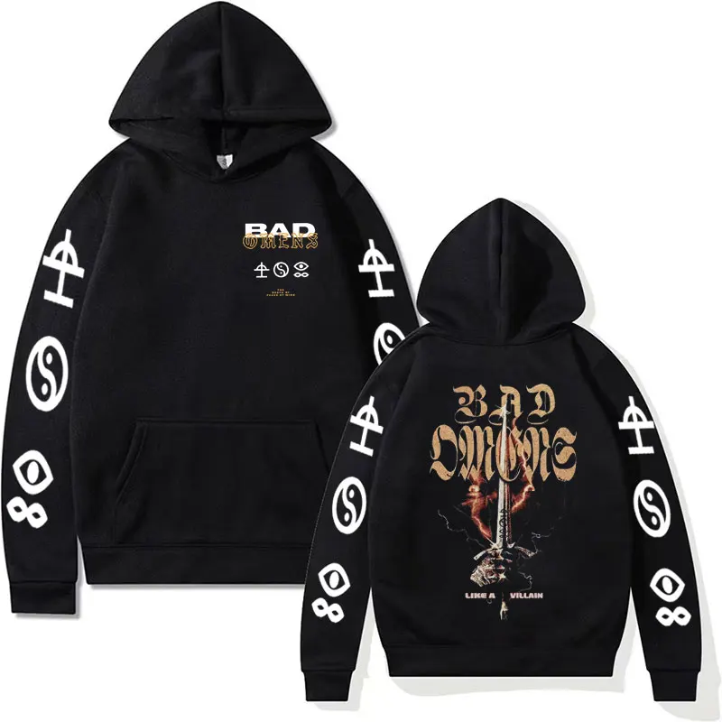 

Fade Reaper Bad Omens The Concrete Forever Tour 2023 Hoodie for Men Women Vintage Cool Hooded Hip Hop Style Oversized Sweatshirt