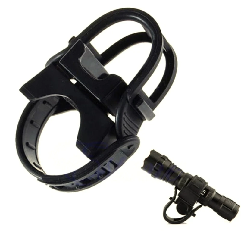 360 Degree Cycling Bicycle Bike Mount Holder for LED Flashlight Torch Clip