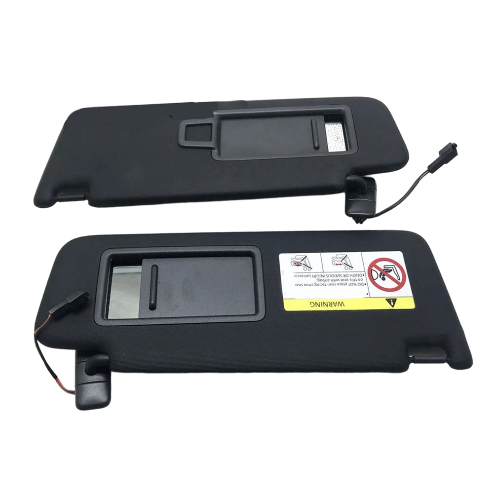 1pcs 자동차 블랙 인테리어 선 바이저 골프 용 Passat 5G0857551 5G0857552 인테리어 부품 직접 교체