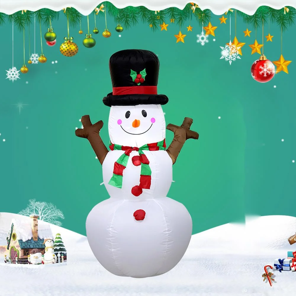 

Outdoor Christmas Snowman Decoration Inflatable Snowman Model 1.2M LED Christmas Doll Toy Navidad 2023 New Year Party Decor