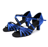 Ballroom Salsa Samba Party Tango Ladies Latin Dance Shoes Sneakers Professional Dancing Shoes For Women Girls 5/7CM Soft A02D 2