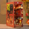 DIY Wooden Book Nook Shelf Insert Kits 12 Hours in Chang'an Bookends Miniature Building Kits Bookshelf Doll Houses Friends Gifts 1