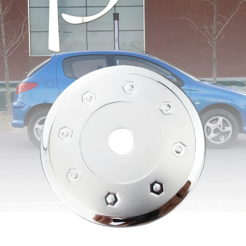 Stainless Steel Fuel Tank Cap Gas Box Cover For Peugeot 206 207 CITROEN C2 fuel tank cover fuel tank cap oil fuel cap