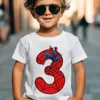 Summer Marvel Spiderman Cotton Children T-shirt 1-9 Years Old Birthday Gift Boy Clothing Fashion Casual T Shirt Baby Kid Tee Top 1