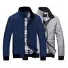 Men Coat Solid Color Stand Collar Pockets Casual Men Jacket Long Sleeve Elastic Cuff Spring Jacket for Daily Wear 3