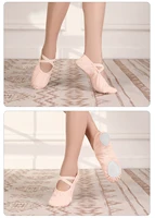 Girls Ballet Shoes For Woman Kids Ballet Slippers Women Ballet Flats Children Practise Dance Shoe Soft Sole Canvas Training Shoe