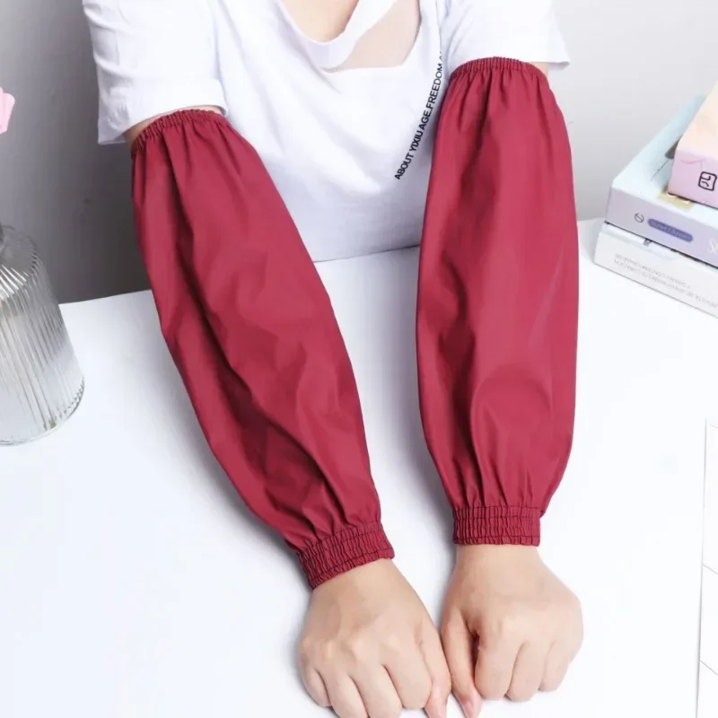 1Pair Thick Oversleeve Waterproof Oilproof Cuff Home Kitchen Cleaning Accessories Waterproof Sleeves Adult Arm Sleeves waterproof oversleeves kitchen arm sleeves