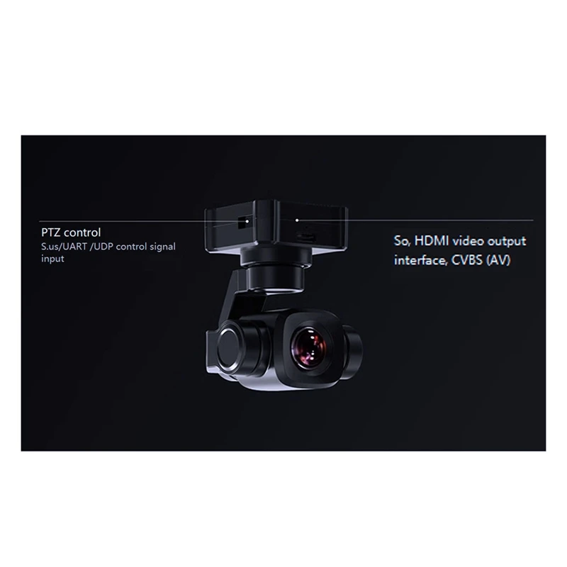 SIYI A8 미니 4K AI 8MP 카메라, 미니 울트라 HD 카메라, DVR 1/1.7 인치 센서 포함