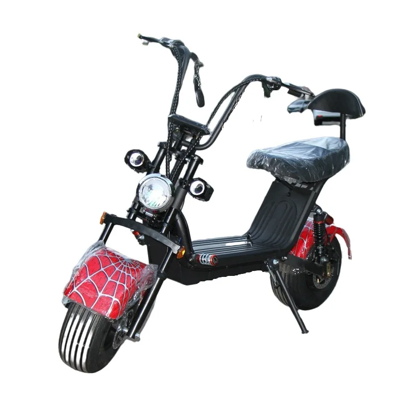 1000W48V Bluetooth Headlight Long Range Motorcycle Lithium Battery Shock Absorption City Coco Scooter Fat Tire Scooter