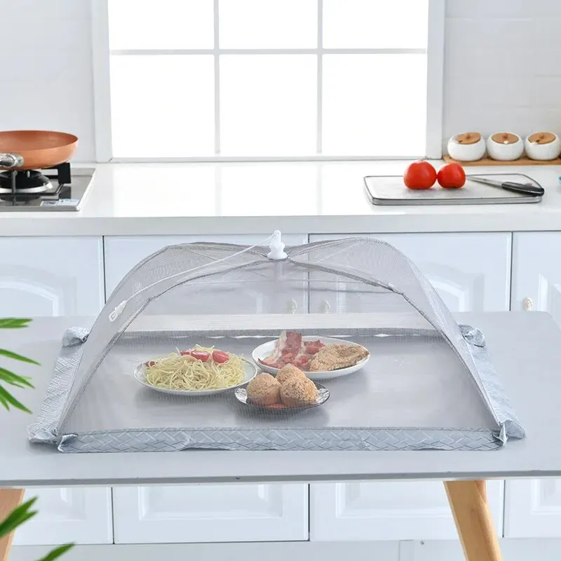 Food Cover 1PC Folding Food Mesh Cover Tent Home Table Meal Vegetable Fruit Umbrella Breathable Insect-proof Food Cover Net