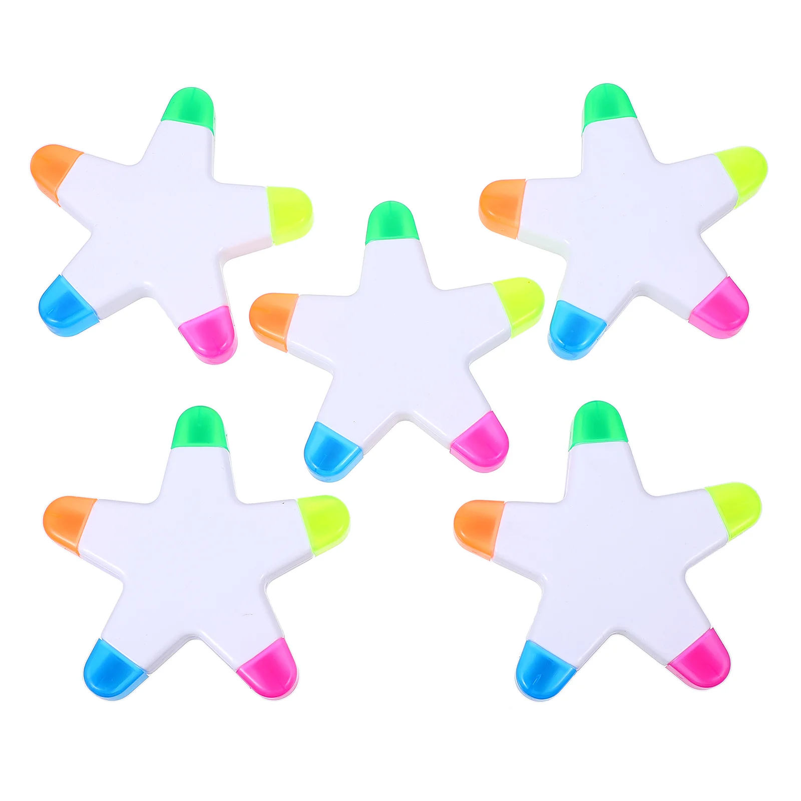 

Five-color Petal Brush Writing Supplies Marker Pen Star Shape Fluorescent for Student Colorful Highlighter Whiteboards Students