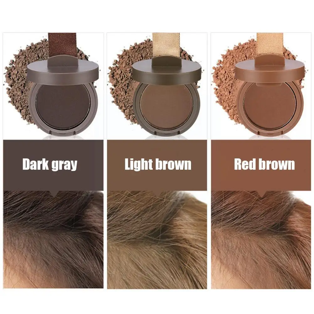 Hair Building Powder Hair Coloring Product 3colors Hair Fluffy Powder Hairline Modified Repair Shadow Hair Natural Cover Beauty Trimming Loss Powder Makeup