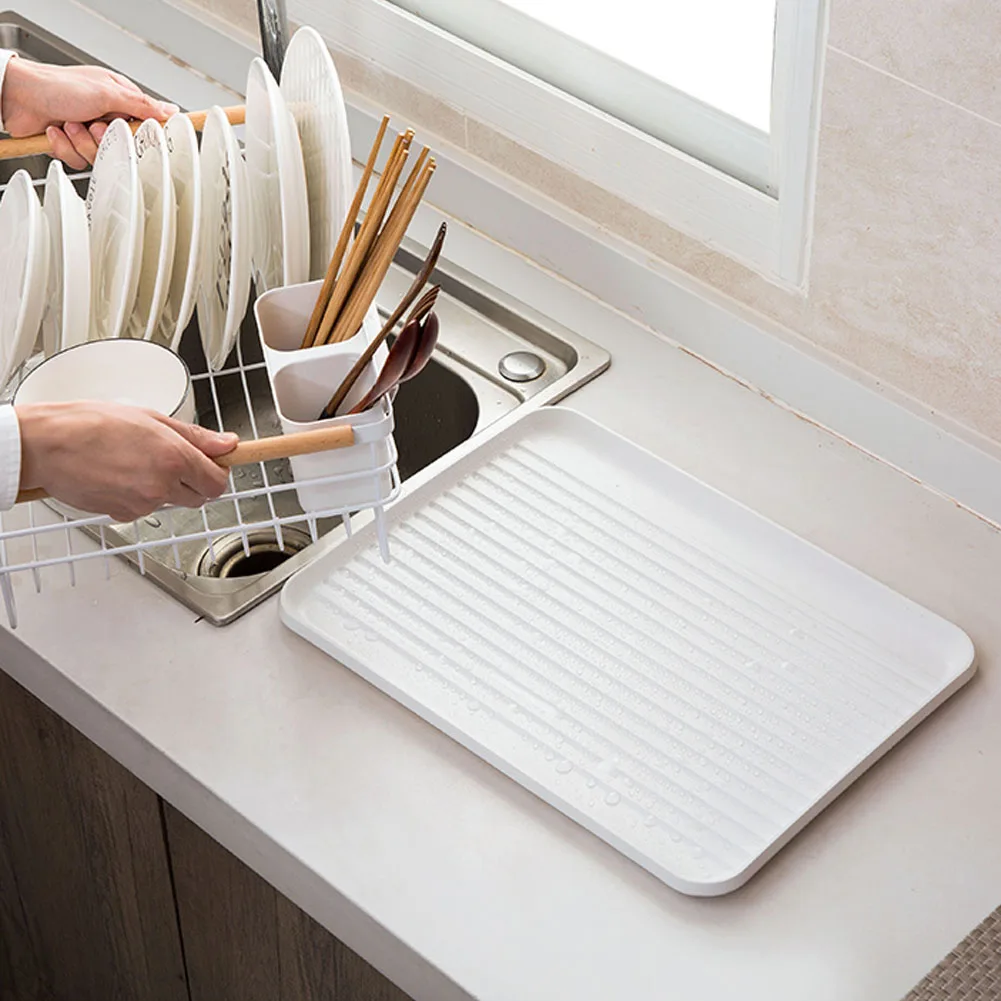 White Iron Dish Drainer dish draining rack Kitchen countertop storage rack: 3 - 5 Days Free Delivery Only UK