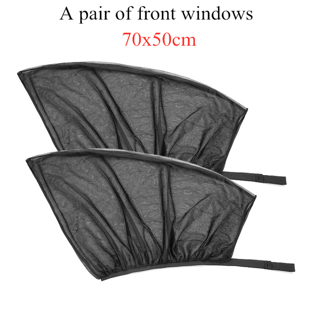 Car Sun Shade UV Protection Car Curtain Car Window Sunshade Side Window Mesh Sun Visor Summer Protection Window Film