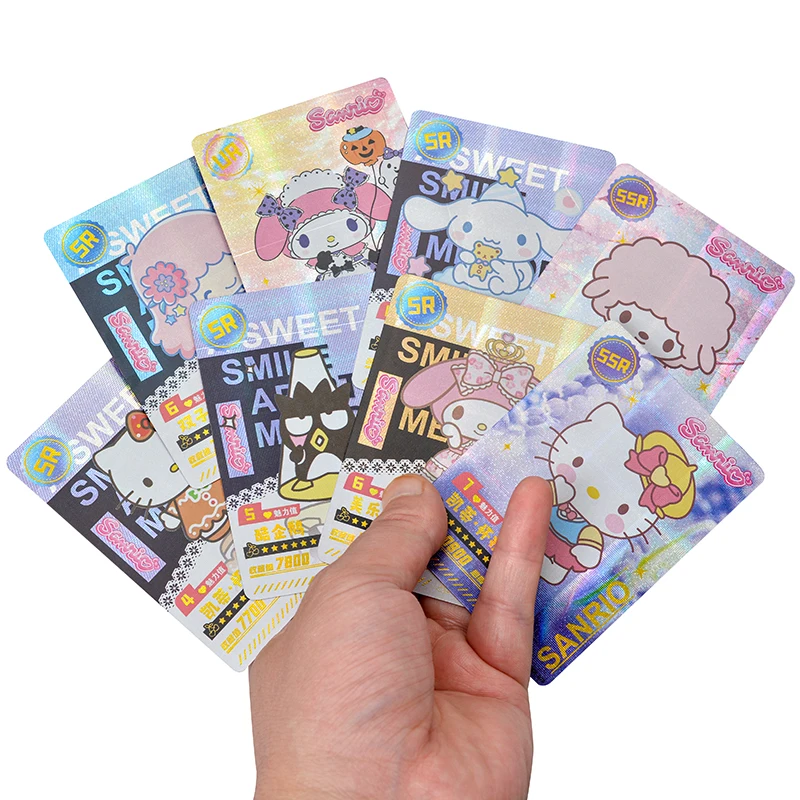 160Pcs Cards/Box Anime Sanrio Kuromi Hello Kitty Cartoon My