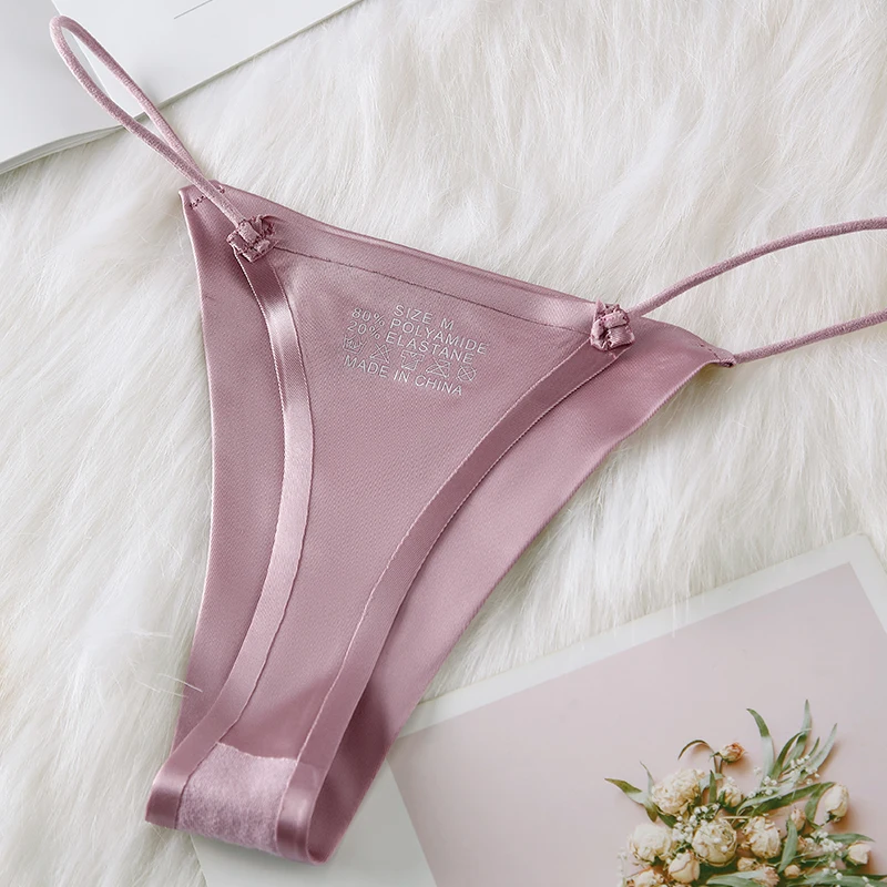 BANNIROU 3Pcs Fitness Sports Panties For Woman Thongs Sexy Seamless Female G-string Women's Lingerie Low-Rise Underwear