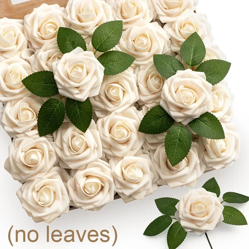 PATIKIL Teste Fiori Artificiali Mini Rosa 0.98, 144Pz Bulk Stelo Schiuma Rose Finte con Garza per Bouquet da Sposa Boutonniere Decorazioni per Torte Artigianato Casa Festa, Oro