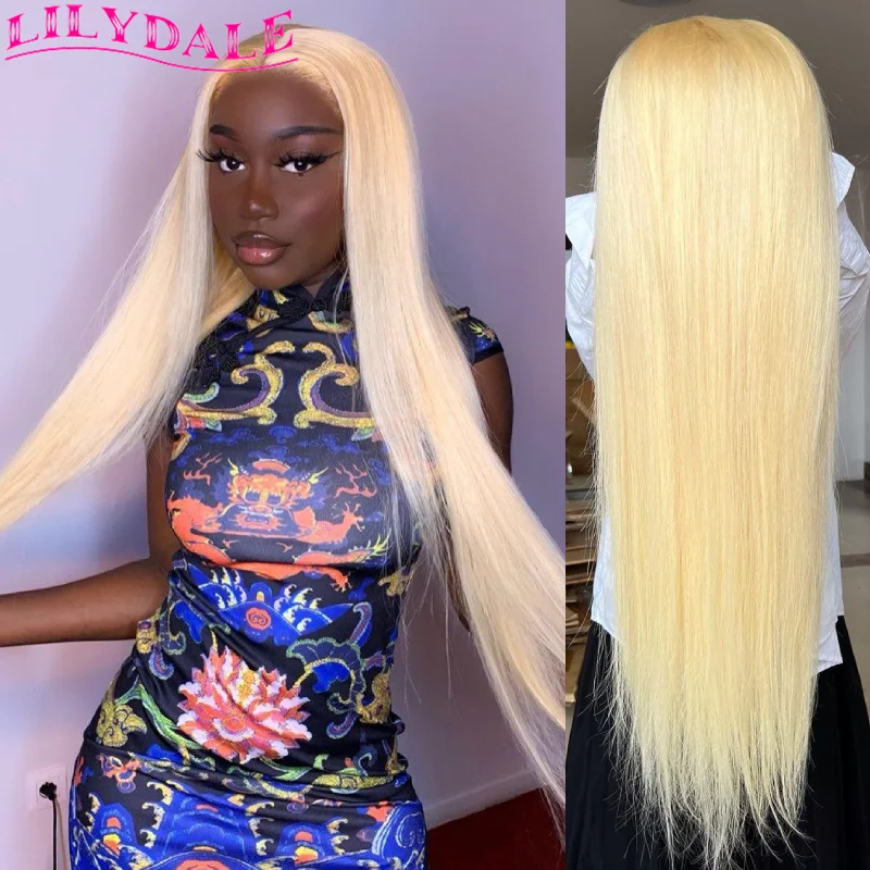 

613 Blonde Lace Front Human Hair Wigs 13x4 HD Transparent Lace Frontal Wig Pre Plucked With Baby Hair Glueless Wig 4x4 Lilydale