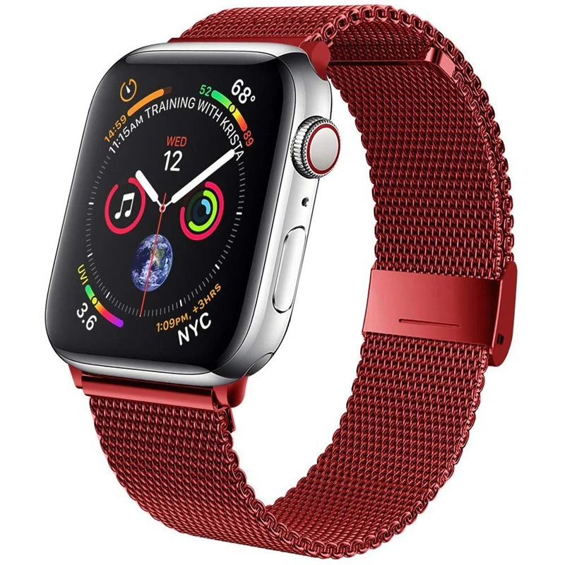 Elegant Stainless Steel Milanese Mesh Watch Band Bracelet