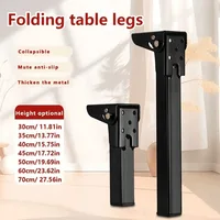 4pcs Folding Table Legs Adjustable 90° Angle Metal Replacement Legs for Sofa Desks and Dressing Tables Includes Mounting Screws 4