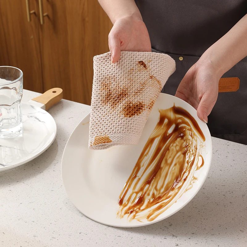 قماش تنظيف ماص للمطبخ ، وأكياس أطباق قابلة للتنفس...