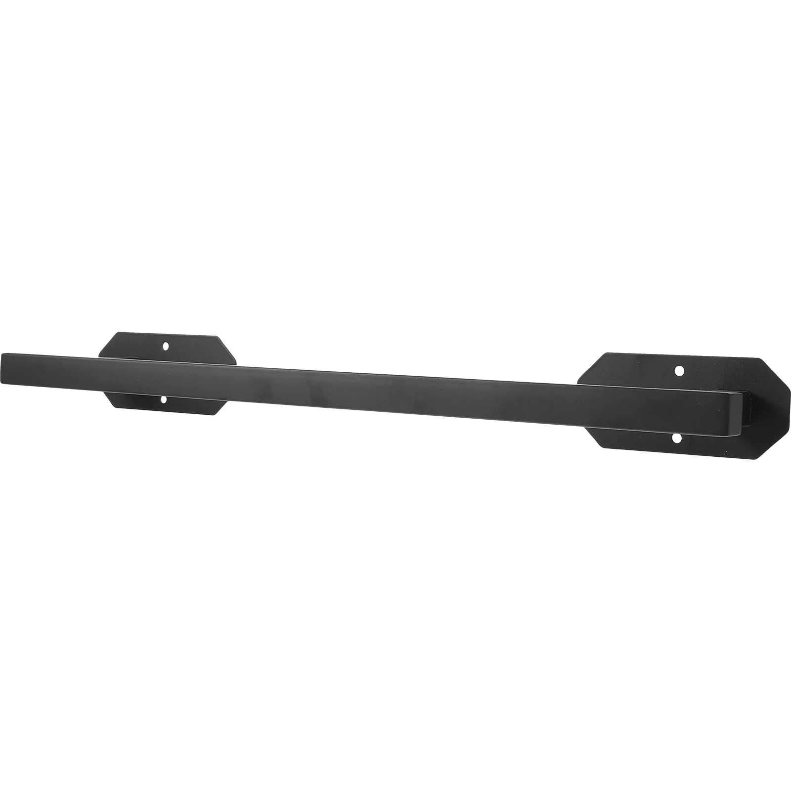 Towel Racks Wall-mounted Stainless Steel Bathroom Bar (octagonal-40cm Single Pole-black) Shower Holder Door Bars for Holders