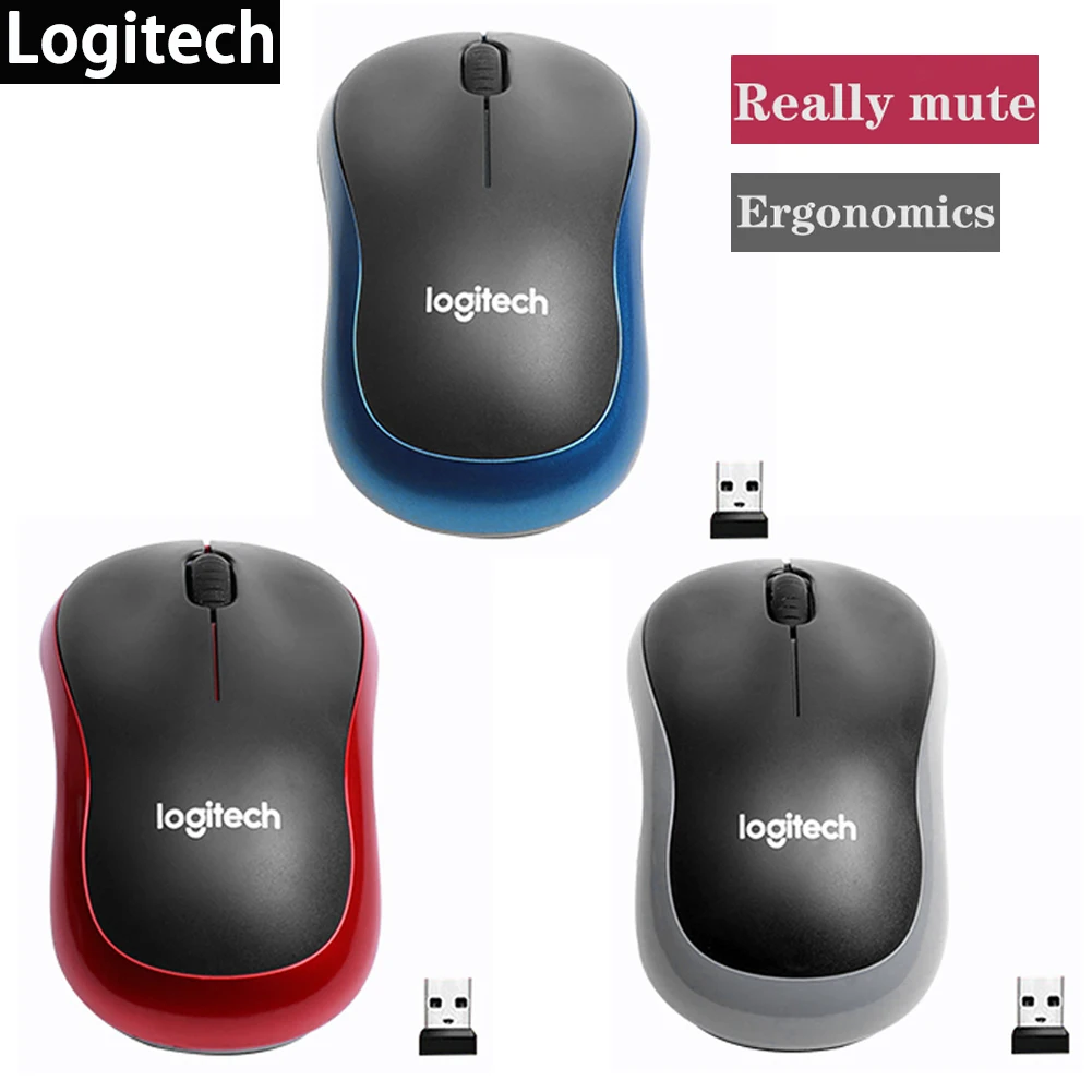 Logitech M185 Wireless Mouse 2.4ghz Usb 1000dpi Silent Optical Mice Usb Receiver Optical Navigation Mice Mac 10/8 - Mouse - AliExpress