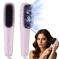 Hatteker Ion peigne à lisser Portable usage domestique négatif multi-température réglable lisseur nouveau modèle outil de coiffure 1